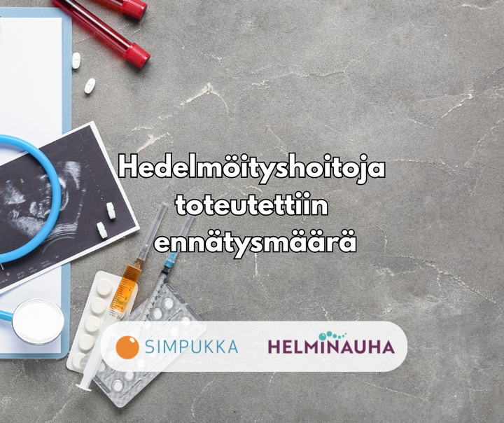 Hedelmöityshoitoja toteutettiin ennätysmäärä