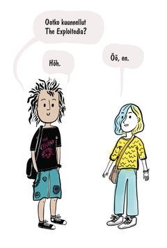 Kuvitusta Ihan tavallinen Fiona -kirjasta