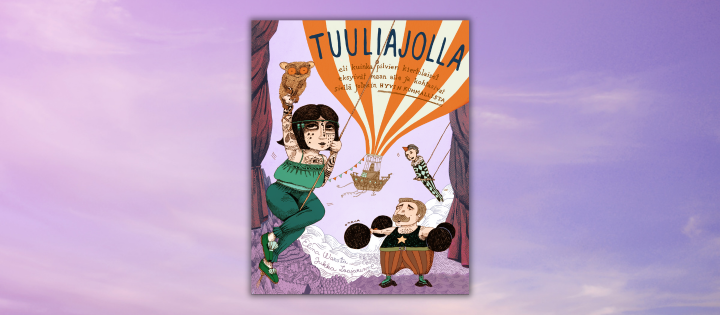 Elina Warstan ja Jukka Laajarinteen kuvakirjassa seikkaillaan taivaalla.