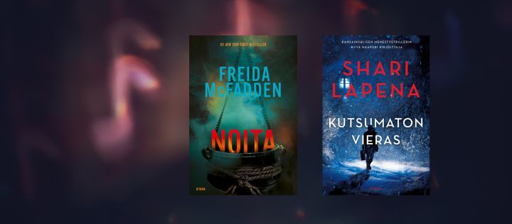 Psykologisen jännityksen ystäviä hemmotellaan arvaamattomilla käänteillä Freida McFaddenin ja Shari Lapenan uutuuksissa.