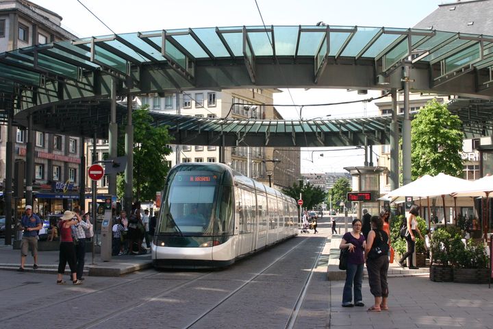 Raitiovaunu Strasbourgissa Ranskassa