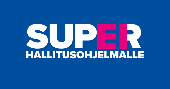 SuPer EI hallitusohjelmalle -tunnus