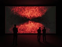 Ryoji Ikedas konstverk data-verse 2
