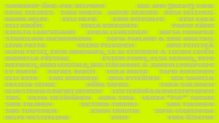 From the applications, 50 artists and collectives were selected.