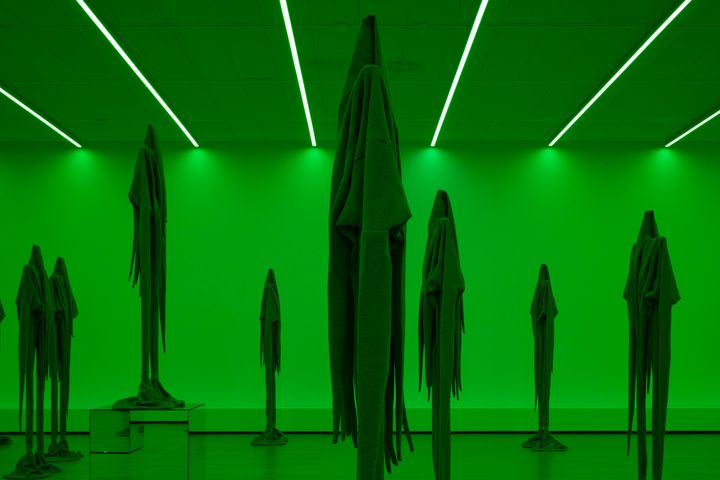 Sandra Mujingas installation Skin to Skin (2025), Stedelijk Museum Amsterdam.