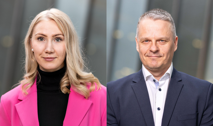 Kansanedustajat Pinja Perholehto ja Timo Suhonen