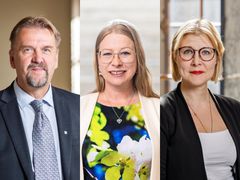 Seppo Eskelinen, Anna-Kristiina Mikkonen ja Niina Malm