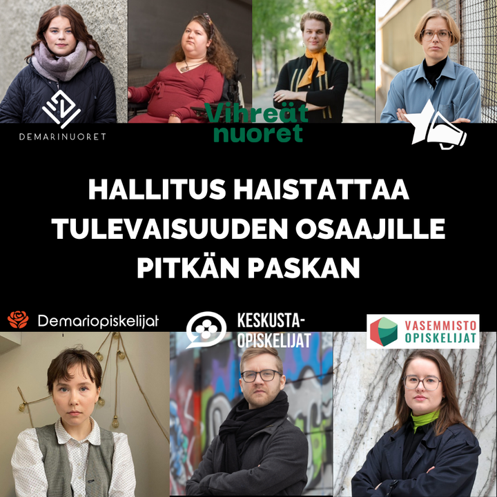 Hallitus haistattaa tulevaisuuden osaajille pitkän paskan