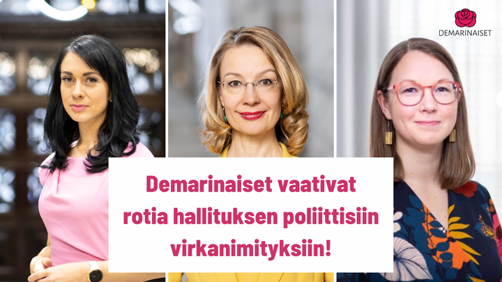 Demarinaiset vaativat rotia hallituksen poliittisiin virkanimityksiin!