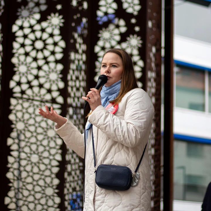 Demarinaisten 2. varapuheenjohtaja Miina-Anniina Heiskanen