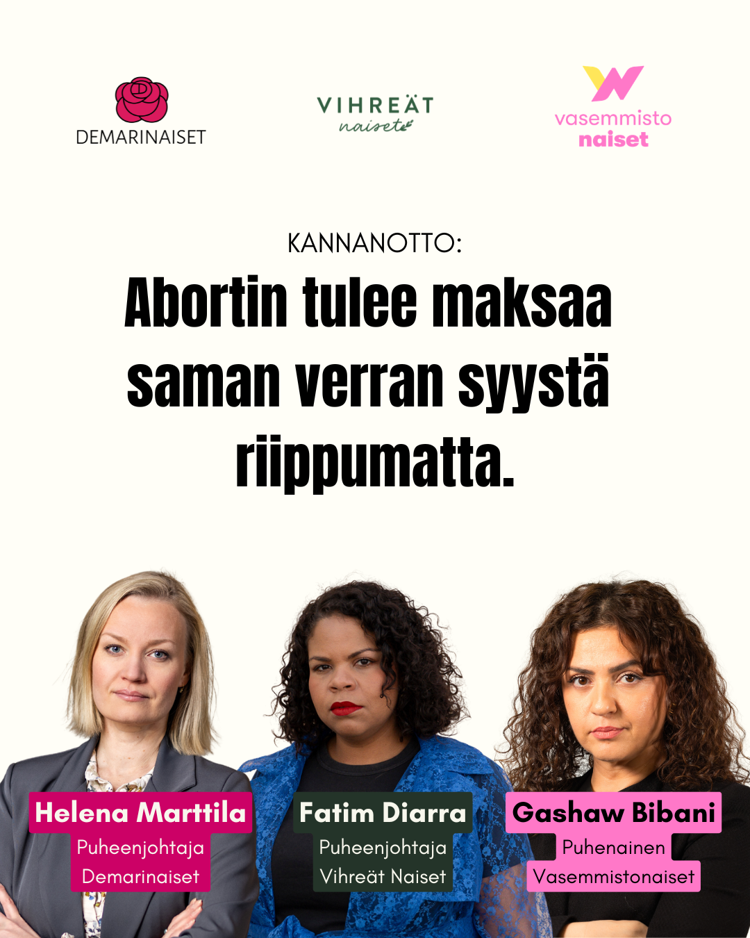 Naisjärjestöt vaativat abortin hinnan yhtenäistämistä syystä riippumatta