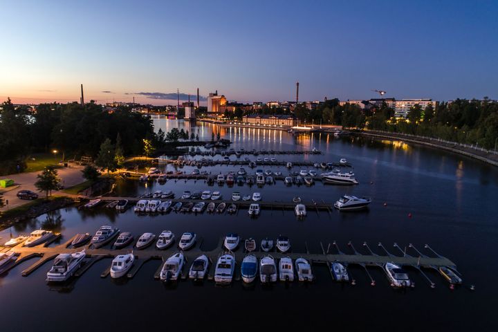 Sandö och Inre hamnen. Bild: Vasa stad / Kimmo Makkonen