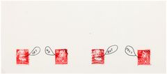 J. O. Mallander: Small Red Collection III, 1969, offset. Kuva: Jussi Tiainen, Galerie Anhava