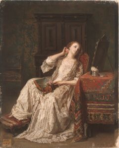 Sophie Jobert: Juhlan merkeissä, Feststämning, Spirit of Festivity, 1857.