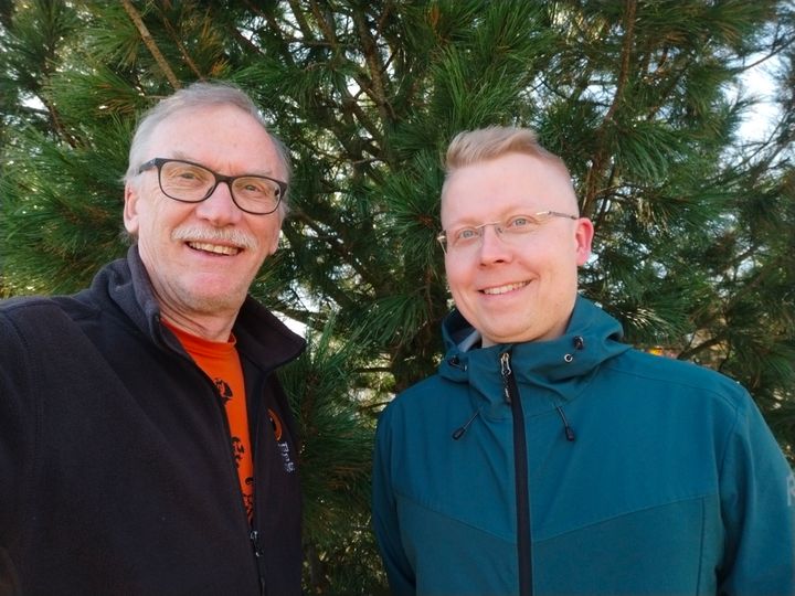 Benjam Pöntinen ja Jukka Risikko.