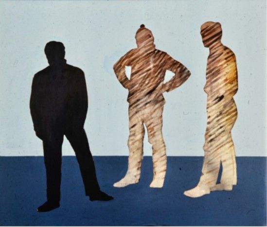 Mikael Stierncreutz: Saaristolaispojat II, 1968, öljy kankaalle, omistaja tuntematon