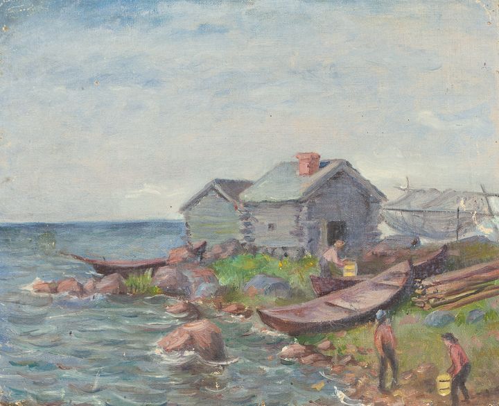 Ebba Lundgren: Hamnen i Vallgrund