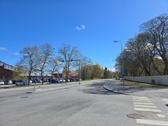 Ratakatu Kirjastonkadun risteyksestä rautatieasemalle päin.