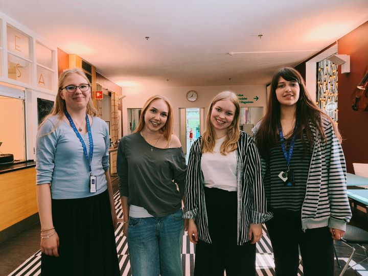 Inkeri Poranen, Tilda Håkans, Ingrid Finne ja Rimma Bahdasarian. Kuva: Ilkka Nyqvist.