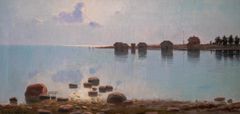 Elin Alfhild Nordlund: Eckerö  1906, olja på duk, Andersudde, Anders Wiklöfs samling. Foto: Önningebymuseet
