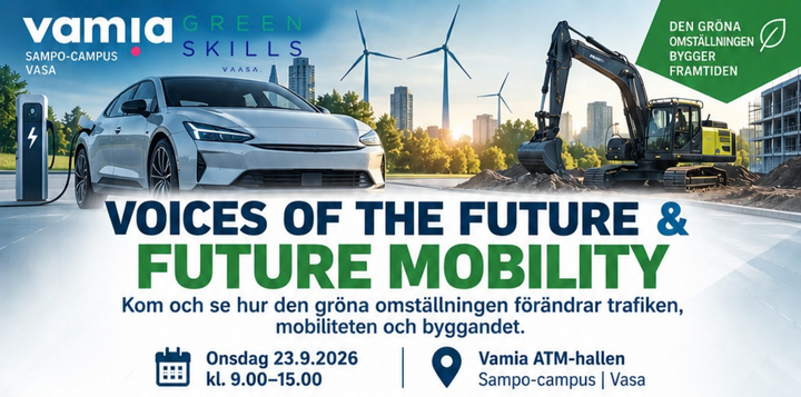 Future Mobility -evenemang på Vamias Sampo-campus 23.9.2026