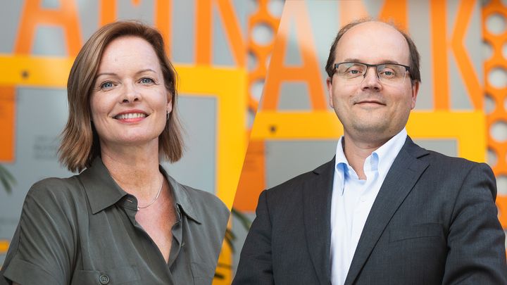 Director of School of Health Care and Social Services, Hanna-Kaisa Pernaa and Director of School of Technology, Ville Isoherranen.