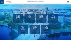 Tampereen kaupunki hyödyntää Wapicen IoT-TICKET-alustaa kaupunkidatan kokoamisessa, visualisoinnissa ja analysoinnissa. Kuvassa valikkonäkymä erilaisista tilannekuvanäkymistä. Kuva: Wapice Oy.