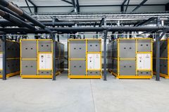 Calefan lämpöpumppuja Kotkan Energian lämpöpumppulaitoksella.