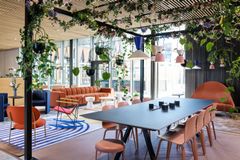 Heymo 1 by Sokos Hotels co-working-tila. Kuva: Mikael Pettersson. © Rune & Berg Design