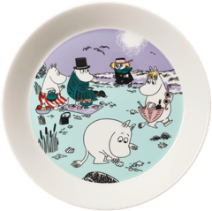 Moomin Arabia Muumi Rantaelämää lautanen 19cm
