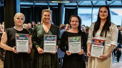 Keskimaan palkitut esihenkilöt ovat Mira Kinnunen, Leena Lehosmaa, Katja Hulkko ja Paula Kortelahti.