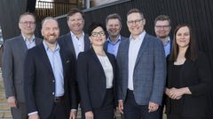 Keskimaan hallituksen ja hallintoneuvoston puheenjohtajiston kokoonpano vuonna 2026. Kuvassa vasemmalta oikealle: Markku Uotinen, Niko Toivanen, Antti Määttä, Minna Lappalainen, Juha-Antti Lamberg, Sami Kettunen, Pekka Äänismaa ja Suvi Tikkanen.