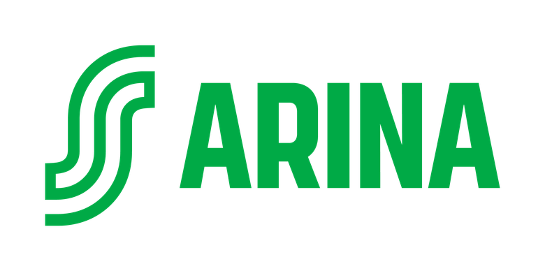Kuvassa on vihreällä S-logo ja teksti "Arina"