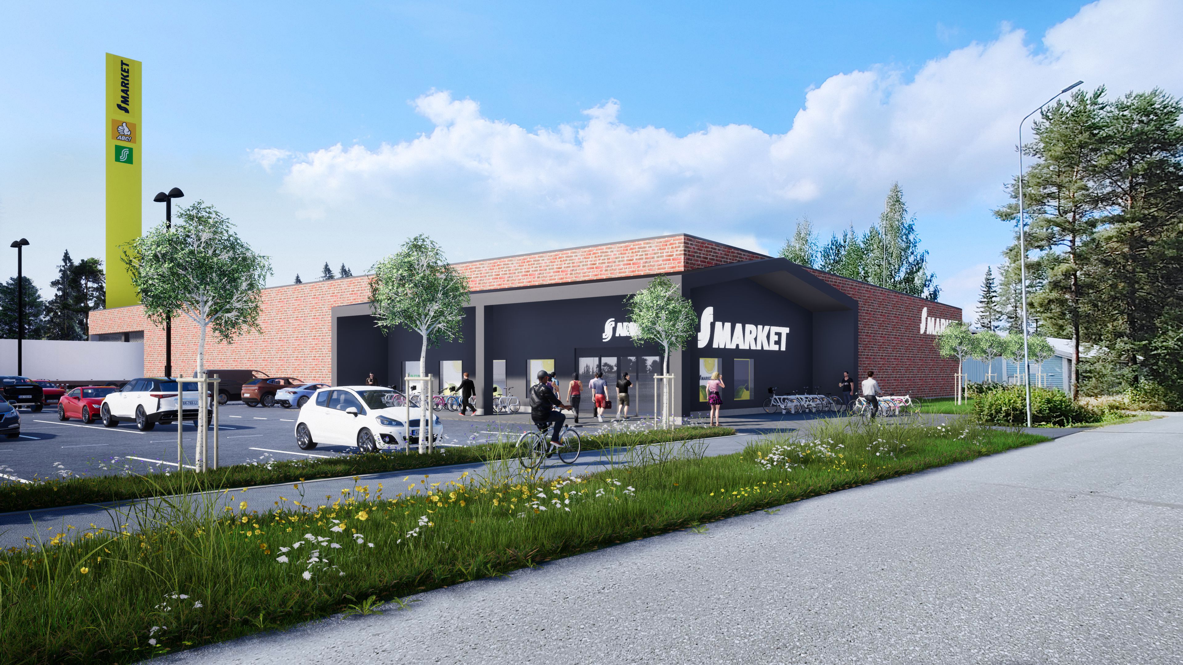 Osuuskauppa Arina rakentaa uuden S-marketin Oulun Maikkulaan