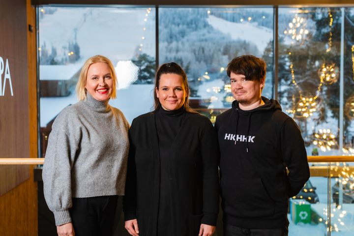 Tiina Naumanen, Anna Hämäläinen ja Antti Heikkinen