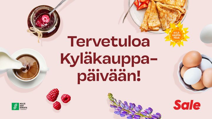 Kyläkauppapäivä 14.6. näkyy myös monissa Osuuskauppa Suur-Savon marketeissa.