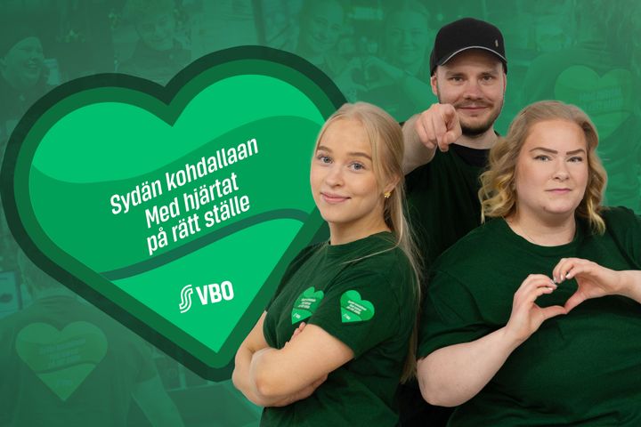 Sydänlupaukset asetetaan esille Varuboden-Oslan toimipaikoissa tiistaina 18.5.