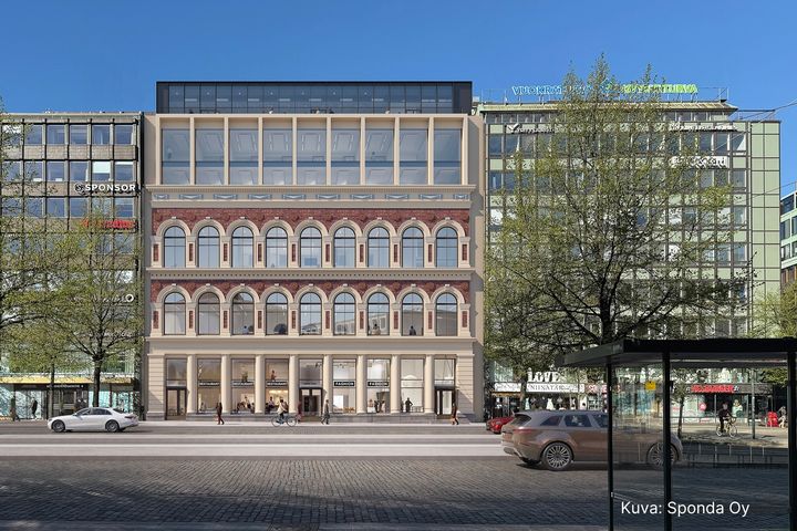 Havainnekuva Mannerheimintie 6.