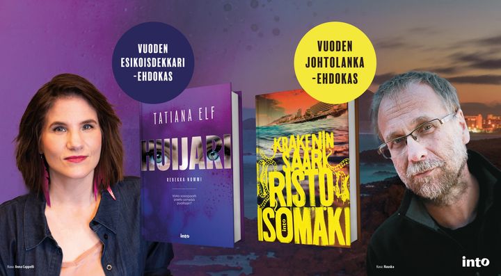 Tatiana Elfin Huijari yllättää käänteillään paatuneimmankin jännityskirjallisuuden lukijan. Risto Isomäen Krakenin saari avaa aivan uudenlaisen näkymän suomalaisille rakkaaseen lomakohteeseen.