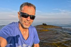 Ari Heinilä ja kuutti. Kuva: Ari Heinilä