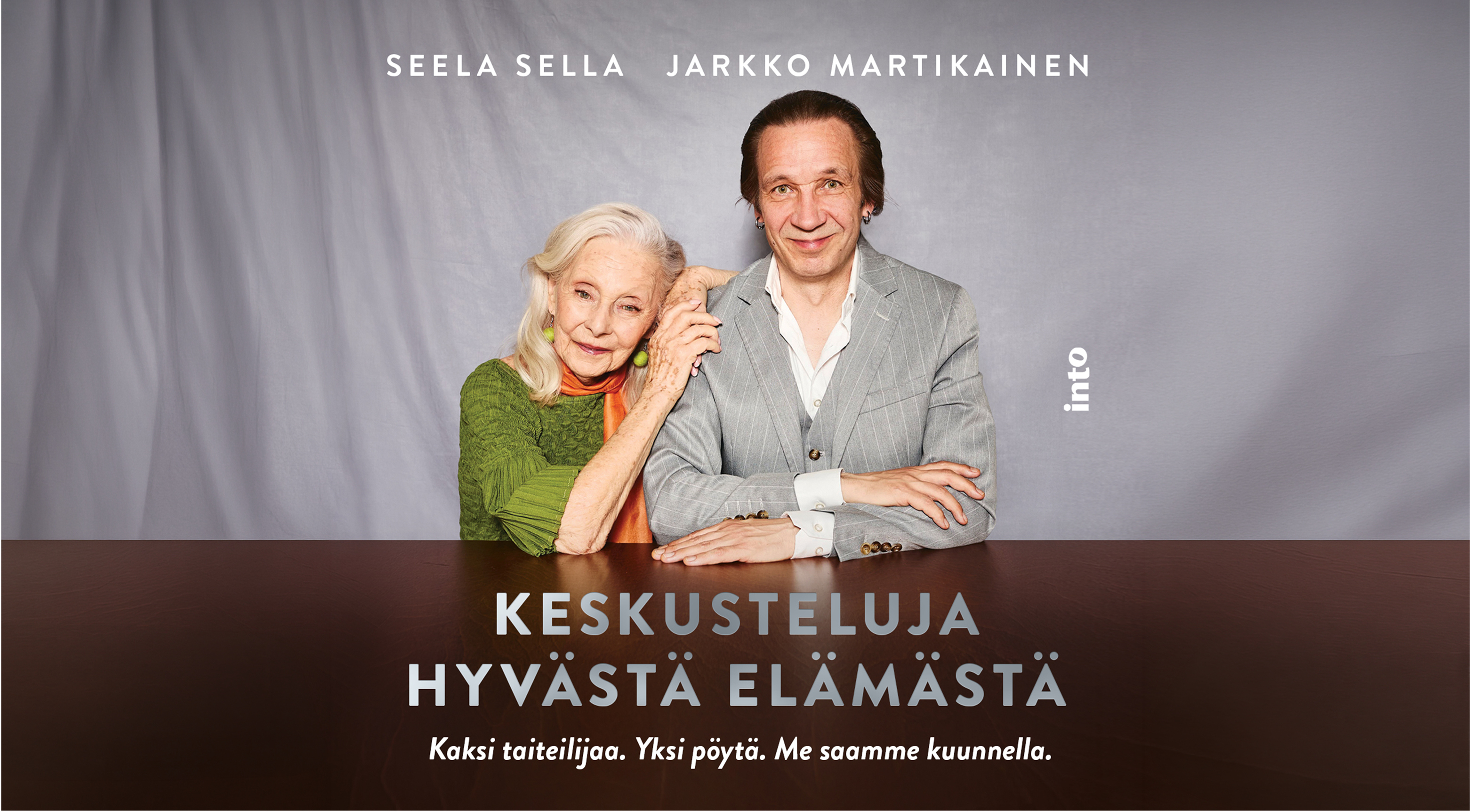 Seela Sella ja Jarkko Martikainen julkaisivat yhteiskirjan elämästä