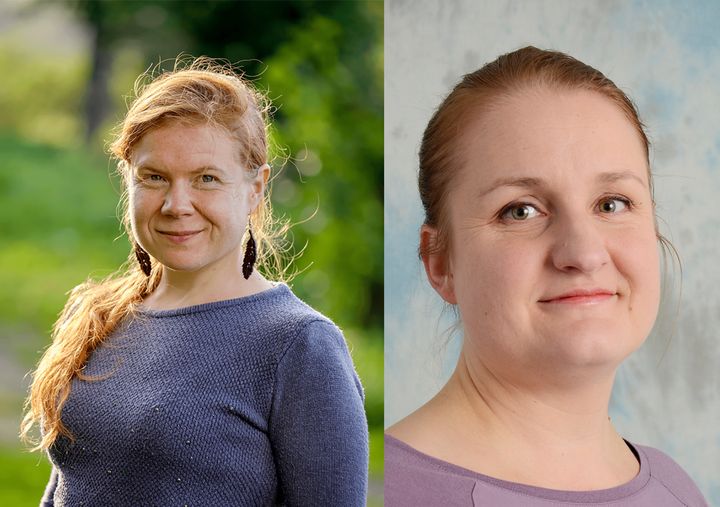 Teea Kortetmäki vas. (kuva Marko Mäkinen) ja Elina Laanto (JYU kuva-arkisto)