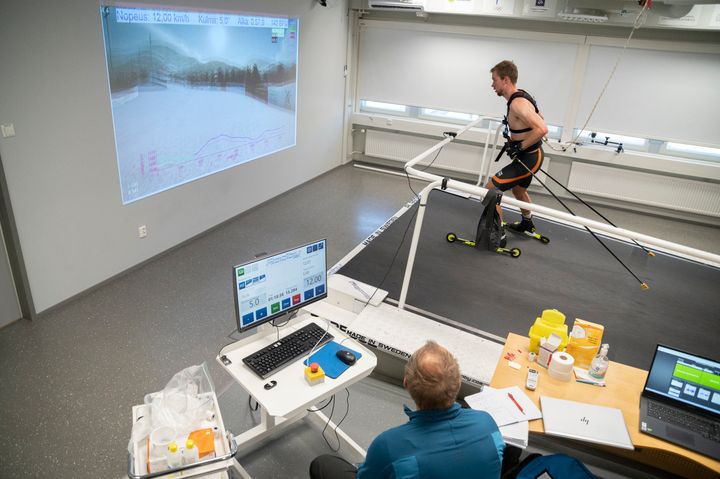 Hiihtolaboratorio Vuokatissa.