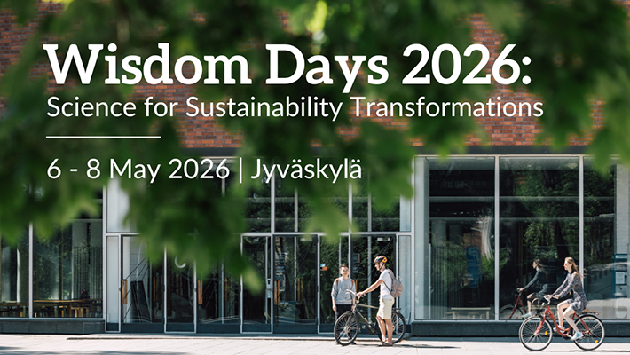 Wisdom Days: Science for Sustainability Transformations -konferenssi edistää tieteellistä keskustelua ja uusien yhteyksien syntymistä eri tieteenalojen ja organisaatioiden välillä, tavoitteenaan luoda tietoa ja ratkaisuja kestävyyssiirtymien tueksi.