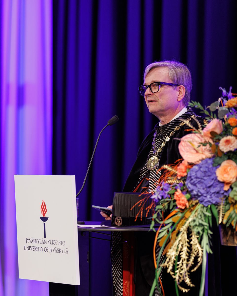 Rehtori Jari Ojala (kuva vuoden 2025 avajaisista). Riku Kylä Jyväskylän yliopisto