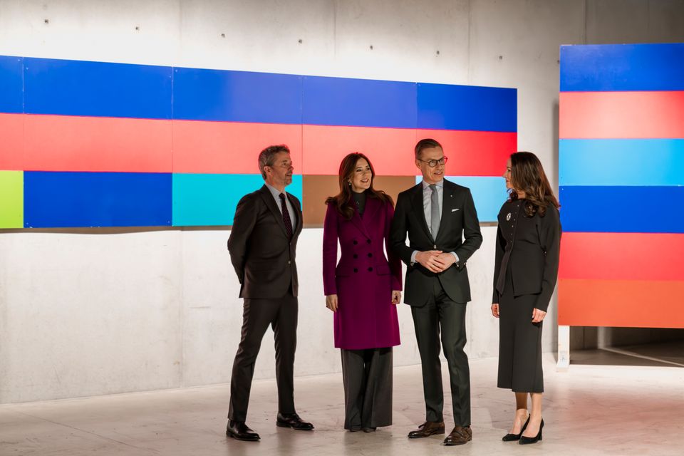 Tanskan kuningaspari vieraili EMMA – Espoon modernin taiteen museossa ...