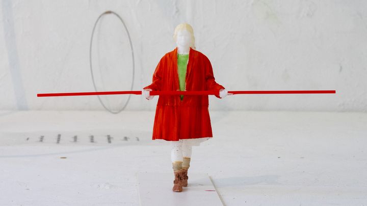 A sketch model of The Rope Dancer sculpture © Ari Karttunen / EMMA