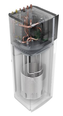 Ilma-vesilämpöpumppu Daikin Altherma 3R MT sisäyksikkö lattimalli käyttövesivaraajalla
