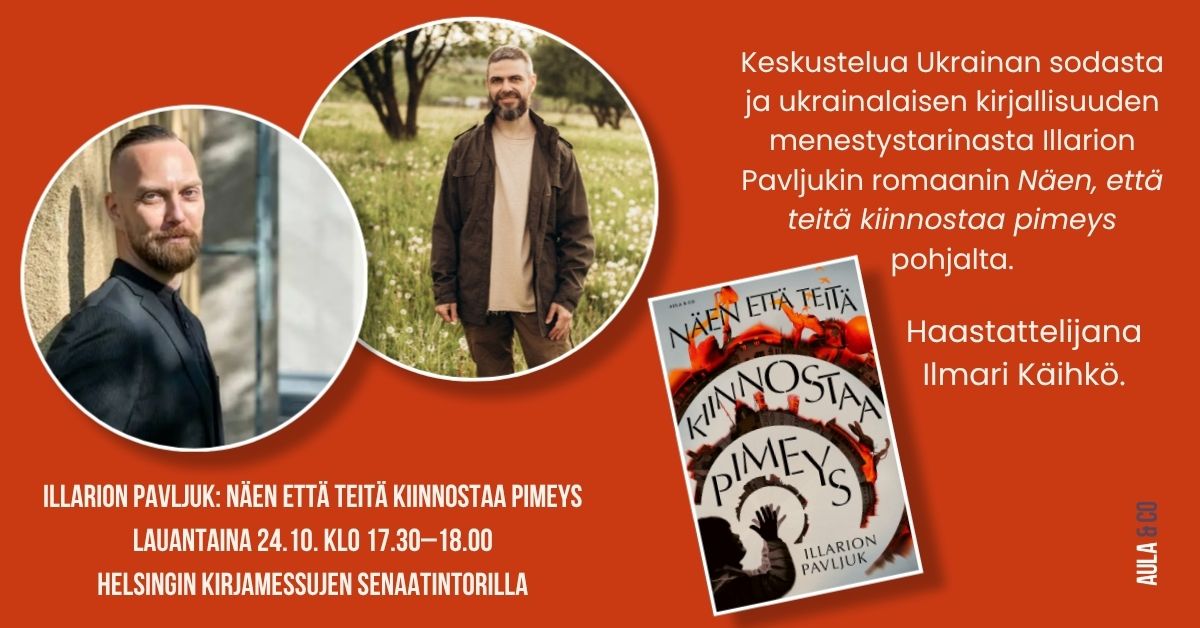 Ukrainalaiskirjailija Illarion Pavljuk vierailee Helsingin kirjamessuilla