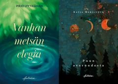 Kansi: Ulpu Kaikkonen (Vanhan metsän elegia) ja Iiris Kallunki (Puun avaruudesta)